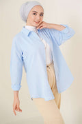 Oversize Shirt Blue