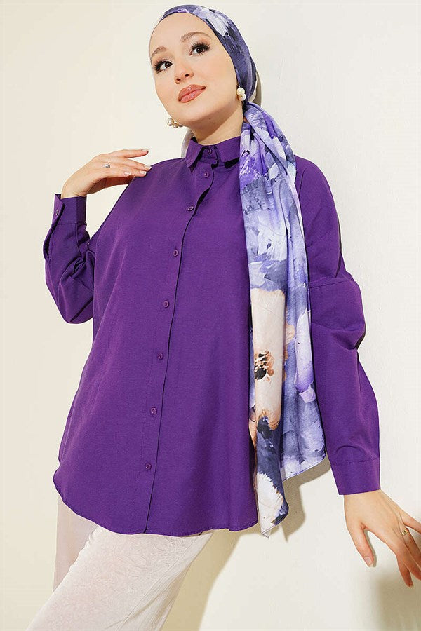 Oversize Shirt Purple
