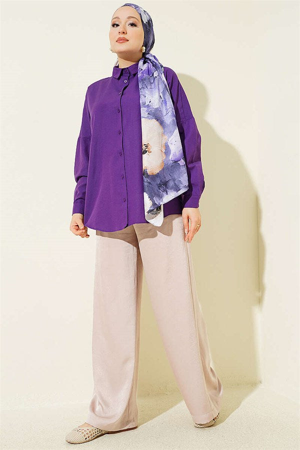 Oversize Shirt Purple