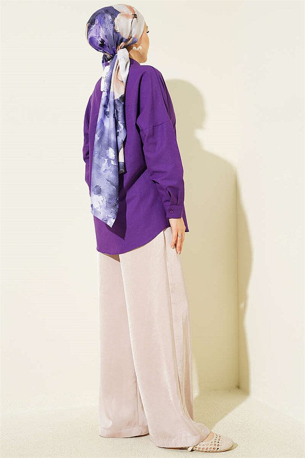 Oversize Shirt Purple