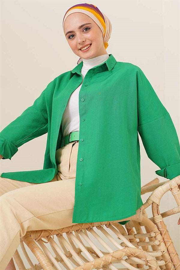 Oversize Shirt Green