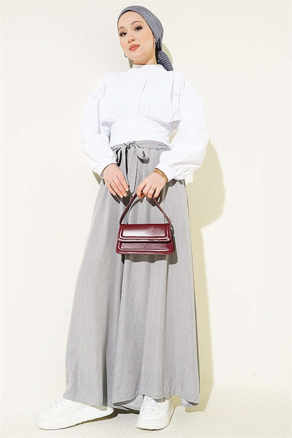 Oversize Legged Trousers, Grey