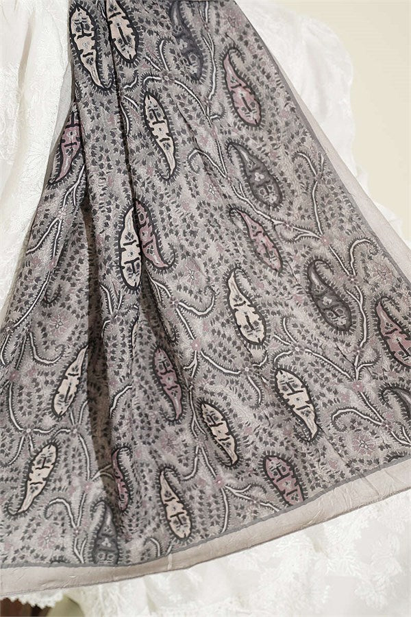 Paisley Crush Modal Shawl Beige