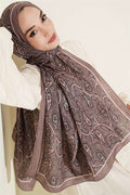 Paisley Crush Modal Shawl Coffee
