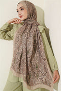 Paisley Crush Modal Shawl Sand Beige
