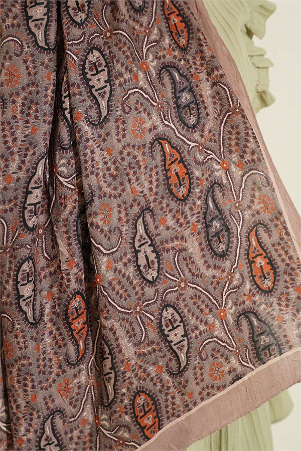 Paisley Crush Modal Shawl Latte