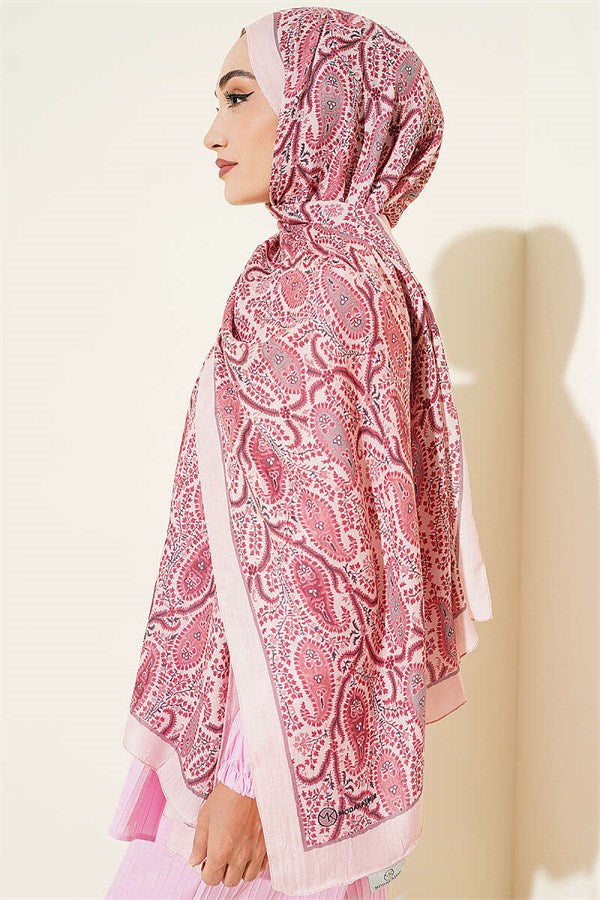 Paisley Crush Modal Scarf Pink