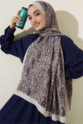 Paisley Crush Modal Shawl Stone