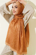 Paisley Patterned Soft Shawl, Camel