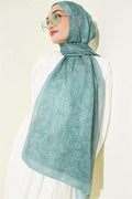 Paisley Patterned Soft Shawl, Mint
