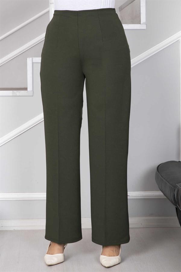 Palazzo Hijab Trousers Khaki