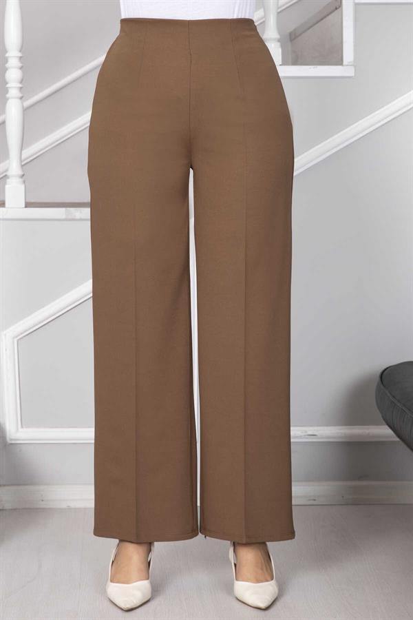Palazzo Hijab Trousers Tan