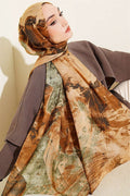 Palette Pattern Vio Light Shawl Camel