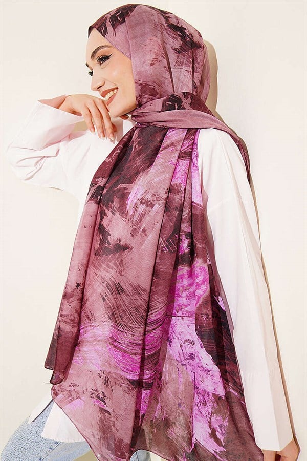 Palette Pattern Vio Light Shawl Lilac