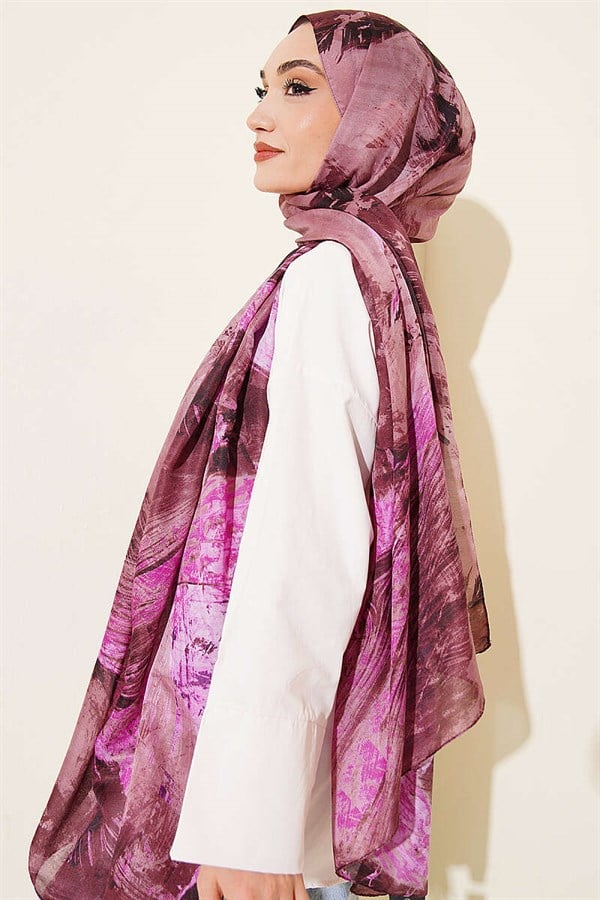 Palette Pattern Vio Light Shawl Lilac