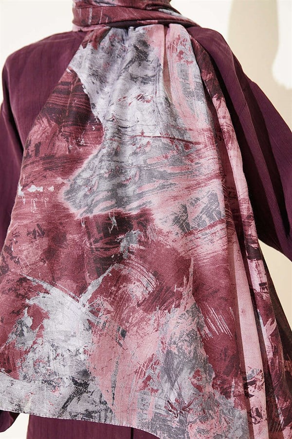 Palette Pattern Vio Light Shawl Powder