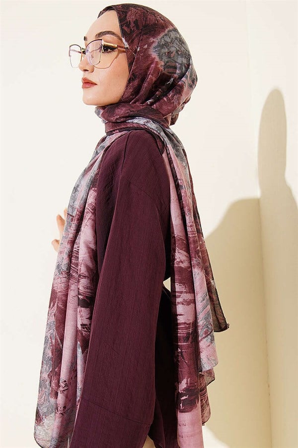 Palette Pattern Vio Light Shawl Powder
