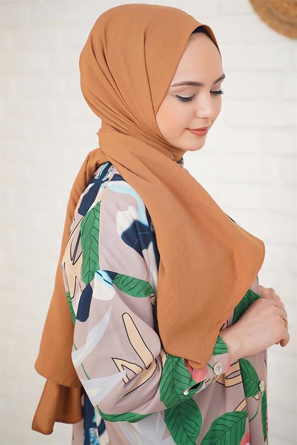 Cotton Cazz Shawl Silk Series Camel