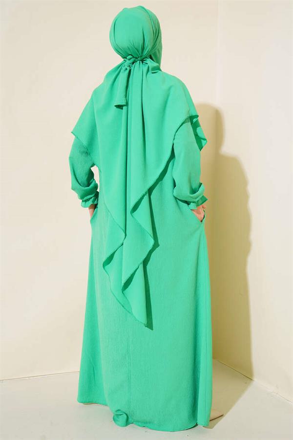 Veiled Abaya Green