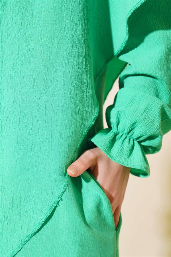 Veiled Abaya Green