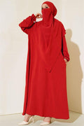 Wide Abaya with Veil Pomegranate Flower