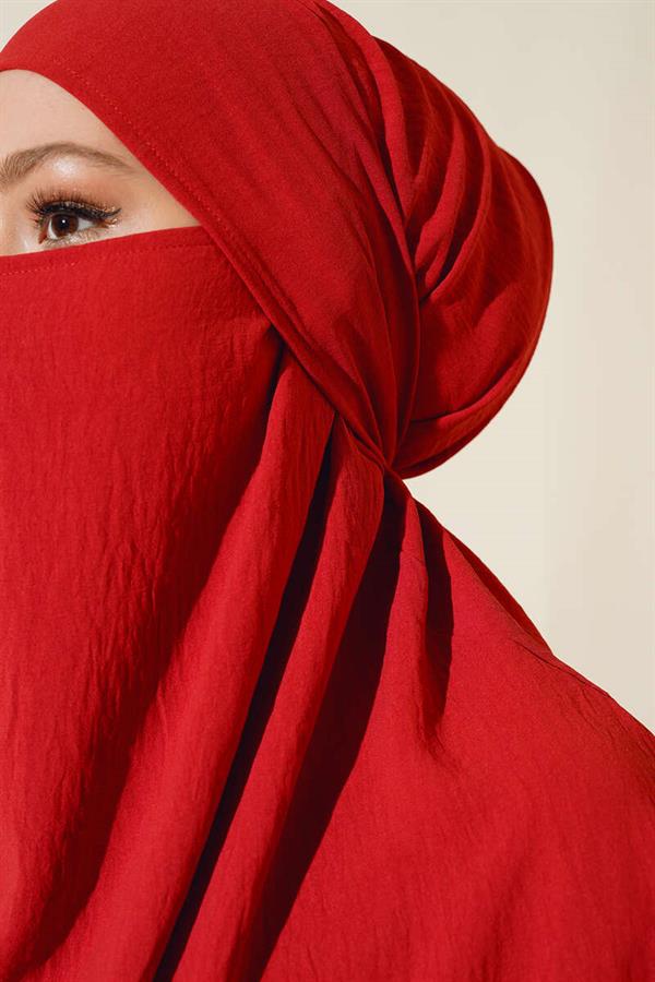 Wide Abaya with Veil Pomegranate Flower