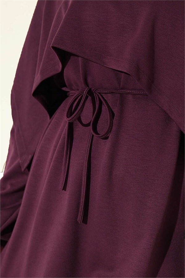 Cape Detail Modal 2 Piece Set, Plum