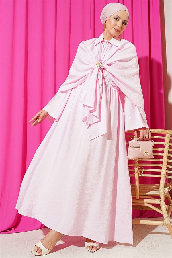 Pink 3 Piece Set Set with Cape and Skirt