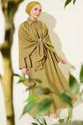 3 Piece Set Set with Cape and Skirt, Olive Green