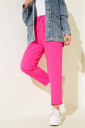 Dart Detailed Skinny Leg Trousers Fuchsia