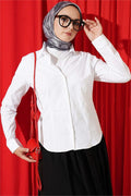 White Shirt with Detailed Cuffs