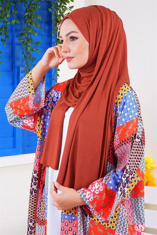 Combed Shawl Red