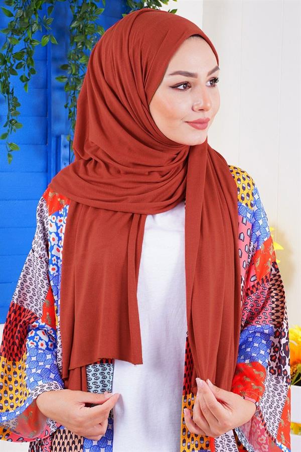 Combed Shawl Red