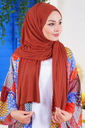 Combed Shawl Red