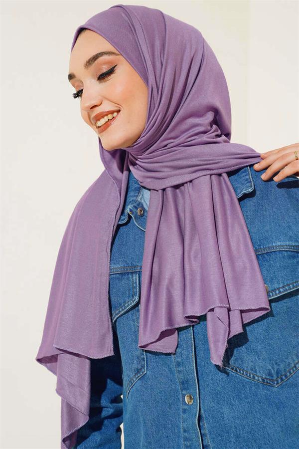 Combed Cotton Shawl Lilac - 39