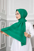 Pleated Shawl Almond Green