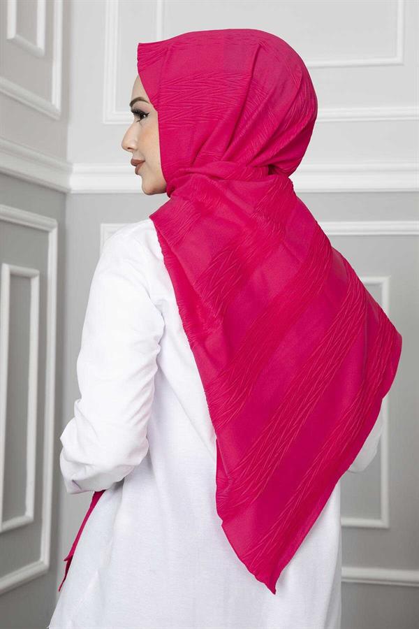 Pleated Shawl Fuchsia