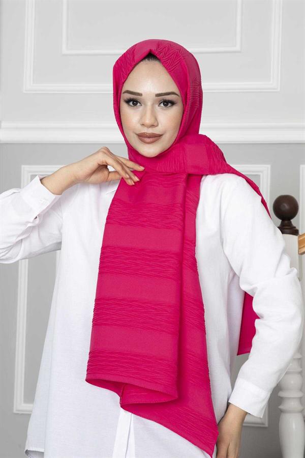 Pleated Shawl Fuchsia
