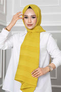 Pleated Shawl Mustard