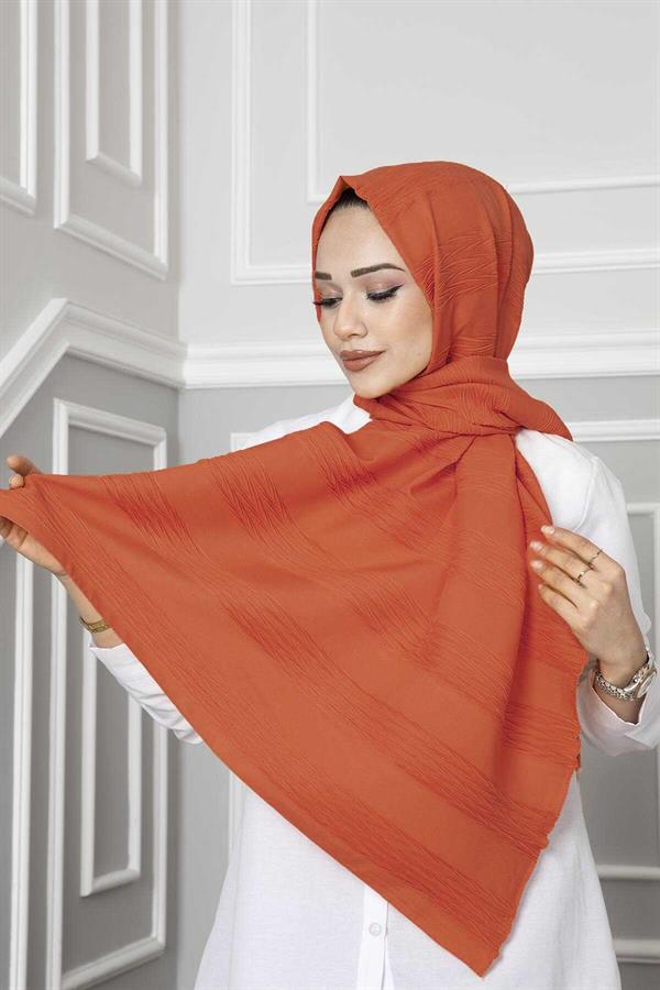 Pleated Shawl Pomegranate Flower