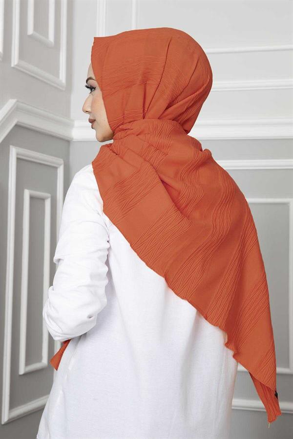 Pleated Shawl Pomegranate Flower
