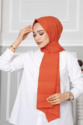 Pleated Shawl Pomegranate Flower