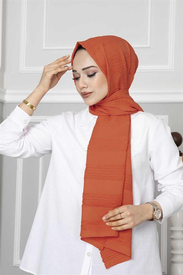 Pleated Shawl Pomegranate Flower