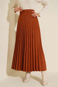 Pleated Suede Skirt Tile