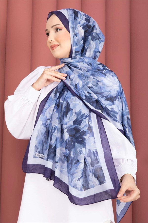 Premium Floral Patterned Shawl Series (Saksı)