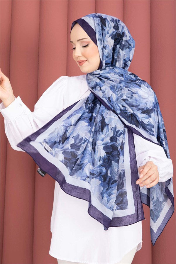 Premium Floral Patterned Shawl Series (Saksı)