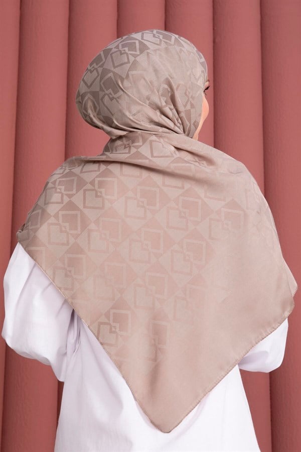 Premium Pattern Jacquard Shawl Series Beige