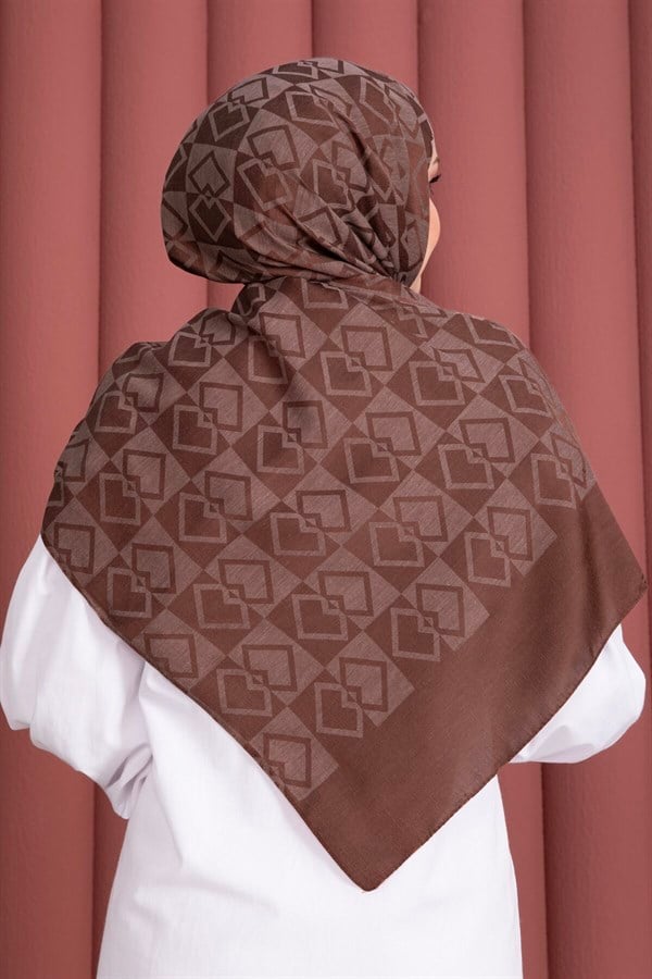 Premium Pattern Jacquard Shawl Series Coffee