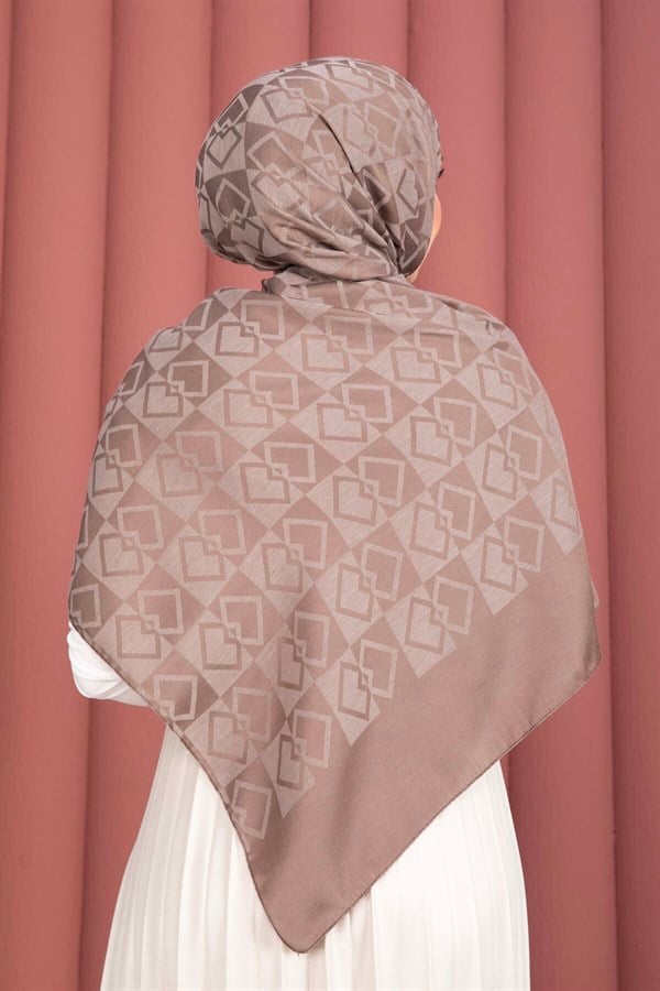 Premium Pattern Jacquard Shawl Series Latte