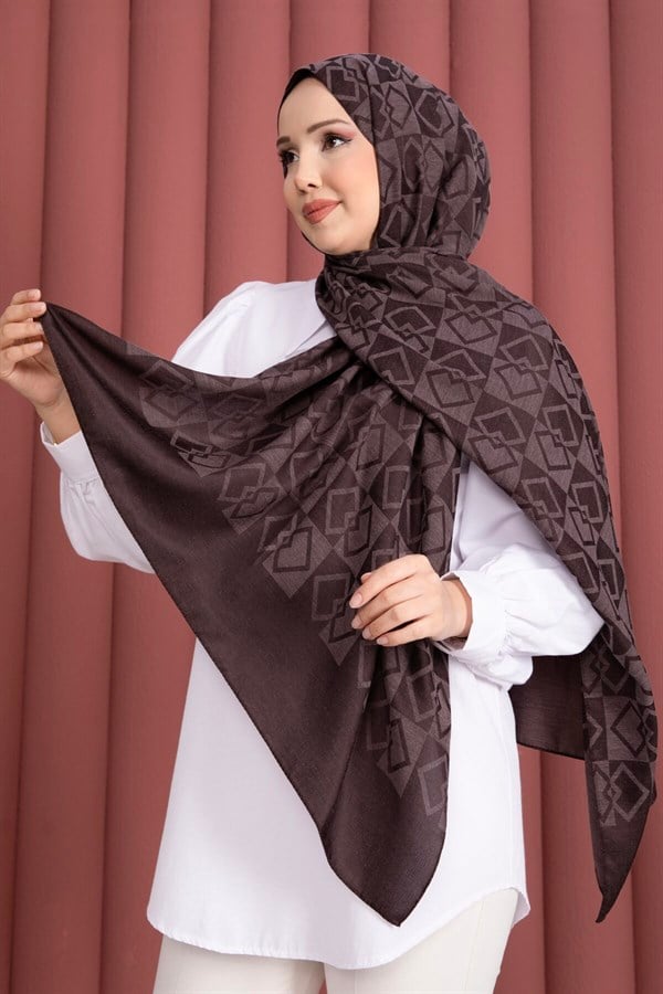 Premium Pattern Jacquard Shawl Series, Plum